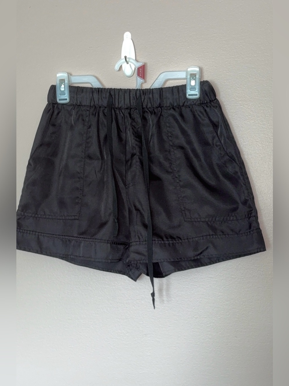 Black Drawstring Women’s Pajama Lounge Shorts
